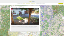 Südpfalz Seite - Karte mit geöffnetem 360° VR Video